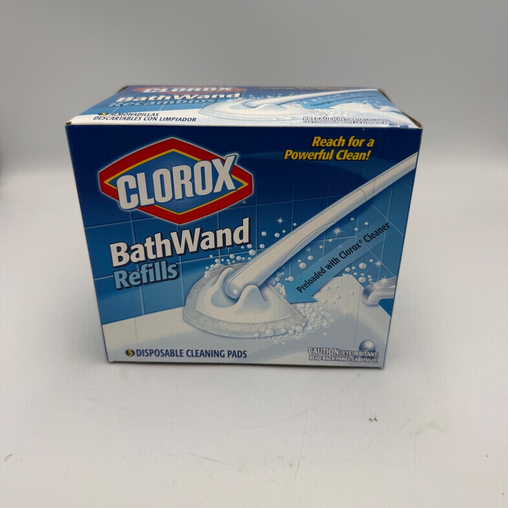 Clorox BathWand Refills 6 Count Disposable Cleaning Pads Preloaded Cleaner